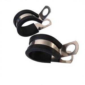 ตัวหนีบสายเคเบิลและสายยางแบบปรับได้ ทำจากสแตนเลส พร้อมห่วงยางรองรับแรงกระแทก ระบบวัดแบบเมตริก รับน้ำหนักได้ 1000 กิโลกรัม - Product Image 2