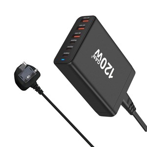 <span class=keywords><strong>Cargador</strong></span> de escritorio multifunción de 120W 3A3C con nitruro de galio y PD, con 6 puertos para carga directa de escritorio para <span class=keywords><strong>iPhone</strong></span> y Samsung - Product Image 5