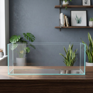 Ulianglass Personnalisation Verre d'aquarium moderne transparent HD ultra-blanc à bords biseautés à 45° série YL pour chambre à coucher - Product Image 3
