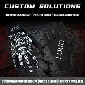 FUNTIMES Guantes de dedo completo con diseño de <span class=keywords><strong>tatuaje</strong></span> japonés y diseño de flor de <span class=keywords><strong>cerezo</strong></span> en las puntas de los dedos para hombres/mujeres - Product Image 6