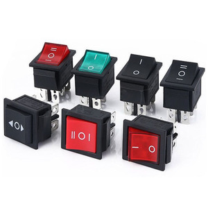 Interruptor Basculante de Alta Corriente 30A 250VAC T125 Rojo con Luz para Máquina de Soldar Inverter 31*25 - Product Image 6