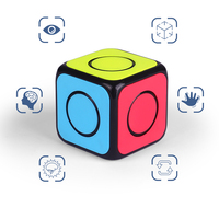 QiYi Magnet Infinity Magic Anti Stress Beans Rotating Fidget Magic Cubes Customized Fidget Puzzle Spinner Magic Cube Finger Toys