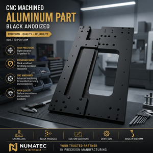 Componentes de mecanizado CNC anodizados en NEGRO, Vietnam, ISO9001, torneado/fresado, 20 días, OEM/ODM, aleaciones de acero para mecanizado - Product Image 3