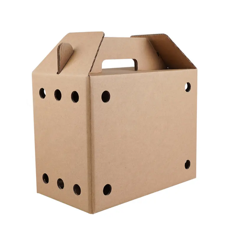 Custom Five-layer Extra-hard Corrugated Cardboard for Pet Cats Dogs Small Animal Live Transport Box Cardboard Pet Carriers