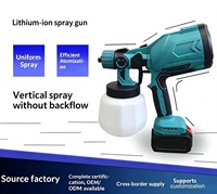 Semprotan Cat Listrik Lithium Isi Ulang Portabel Tanpa Kabel untuk Pengecatan Rumah Cat Lateks Cat Minyak