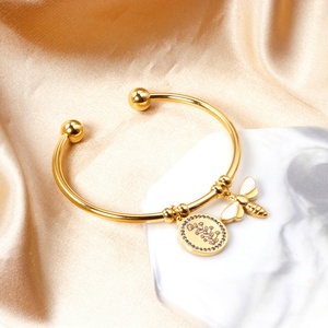 Brazalete de Plata con Diseño de Corazón para Mujer, Joyería de Moda, Brazalete de Germanio - Product Image 1