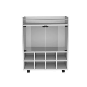 DB White Metal Serving Trolley Philadelphia Living Room Bar Cart para uso en restaurante - Product Image 2