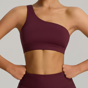 YIYI 2025 ensembles de soutien-gorge de sport pour femmes jupes de golf taille haute jupe plissée une épaule haut d'entraînement respirant course Tennis - Product Image 6