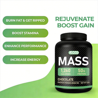 Poudre de protéines pour la prise de masse au chocolat, complément pour la prise de poids, croissance musculaire, nutrition sportive pour les culturistes, hommes adultes
