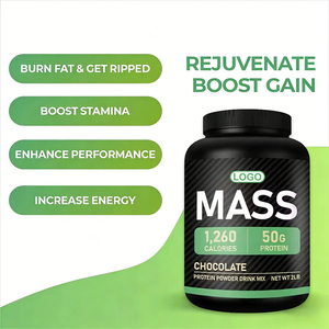 Poudre de protéines pour la prise de masse au chocolat, complément pour la prise de poids, croissance musculaire, nutrition sportive pour les culturistes, hommes adultes - Product Image 3