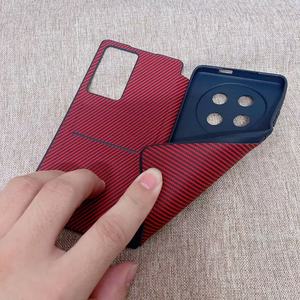 K114 la funda abatible <span class=keywords><strong>Fibra</strong></span> de carbono Diseño empresarial TPU a prueba de golpes La funda del teléfono más vendida es adecuada para usar con teléfonos Realme - Product Image 3