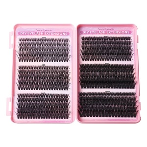 <span class=keywords><strong>Kit</strong></span> de <span class=keywords><strong>cils</strong></span> en grappe transfrontalier pour l'exportation, semi-fait main, 30D-100D, densité D-Curl, <span class=keywords><strong>faux</strong></span> <span class=keywords><strong>cils</strong></span> sectionnels DIY - Product Image 5