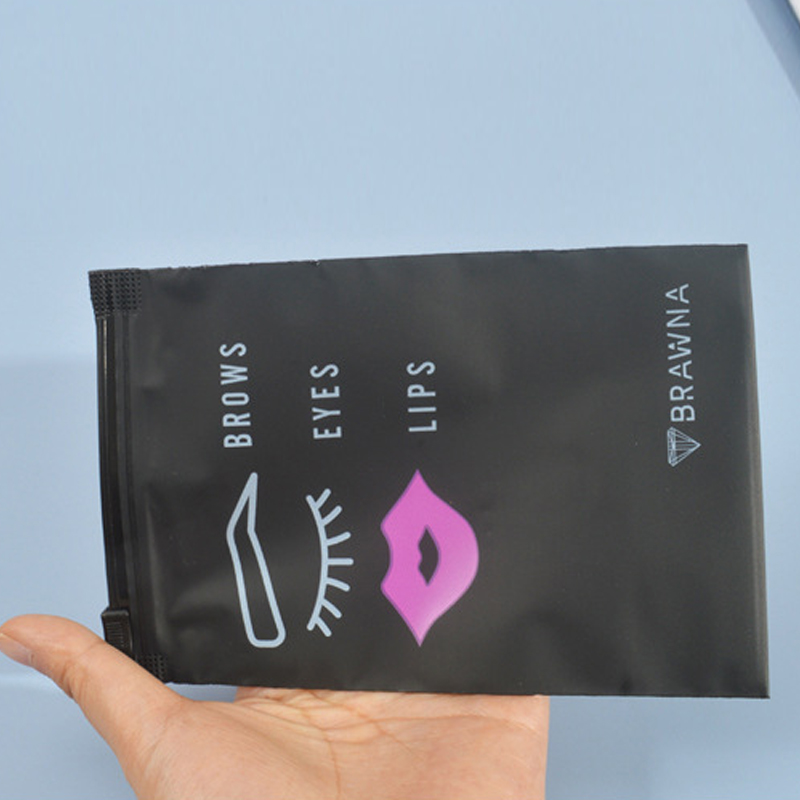 Vinyl Slider PE PVC EVA Forsted Matte Compostable Zipper Lock Bag, Holographic Laser Zip Seal Grip Bags
