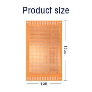 5/10 adet evrensel kurulu tek yan prototip PCB 9x15cm sarı DIY deneysel bakalit bakır plaka <span class=keywords><strong>Circuirt</strong></span> panoları kiti - Product Image 5