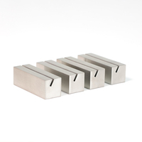 BECORA Porte-cartes moderne en acier inoxydable, pince porte-étiquette, support de bureau pour cartes de visite, petit présentoir de signalisation