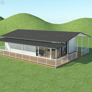 EU Standard House 154 m² 2 chambres modulaire conteneur maison avec L véranda Double Pitch toit électrique et <span class=keywords><strong>plomberie</strong></span> - Product Image 6