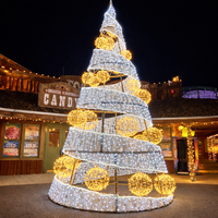 Nouvel Arbre de Noël Géant Personnalisable pour l'Extérieur, Grande Décoration Commerciale d'Arbre de Noël LED Extérieur