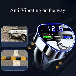 อุปกรณ์ชาร์จในรถยนต์แบบ USB 5.5 PD Type C อุปกรณ์ MP3ดรอปชิปอะแดปเตอร์ชาร์จไฟในรถเร็วมาก - Product Image 4