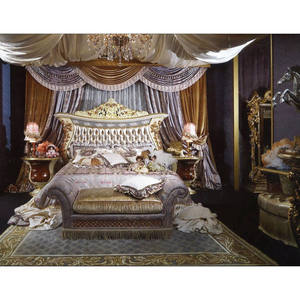 Ý phong cách cổ điển <span class=keywords><strong>Baroque</strong></span> sang trọng 8 chỗ ngồi bằng gỗ hình chữ nhật bàn ăn thiết lập với Glass Top - Product Image 6