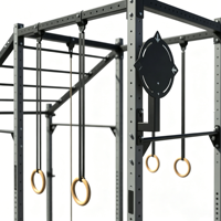 Structure d'entraînement multifonctionnelle autoportante en acier inoxydable pour extérieur, pour barres de traction, entraînement de force, musculation et salle de sport