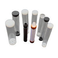 Tube en plastique transparent écologique en PC/PETG pour emballage de conteneur avec couvercle et crochet pour jouets