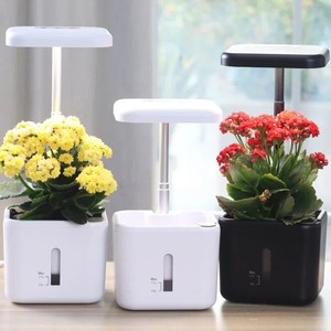 Maceta con Sistema <span class=keywords><strong>de</strong></span> Riego Automático y Luz LED <span class=keywords><strong>de</strong></span> Cultivo, Maceta Hidropónica con Nivel <span class=keywords><strong>de</strong></span> Agua Visible para el Hogar - Product Image 4