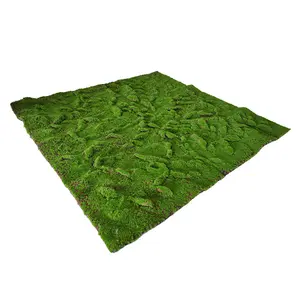 Мх коврик искусственная трава квадратная плоская искусственная трава 100 см * 100 см Искусственный мох