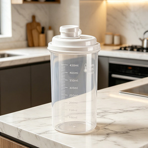 Transparent Airtight Sugar Jar 500Ml Flip Top Lid Kitchen Food Storage Container - Product Image 3