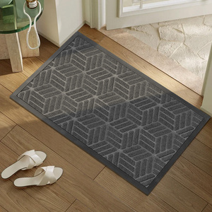 Tapis d'entrée antidérapants commerciaux avec fonction de raclage efficace du sable et de contrôle de la poussière, support en caoutchouc durable - Product Image 3