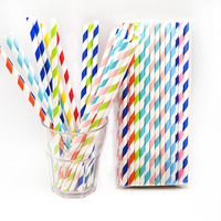 Pailles à boire en papier biodégradables écologiques jetables professionnelles pour les décorations de mariage et de fête de Noël