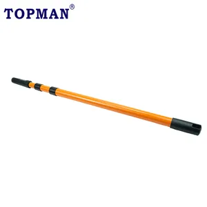 Topman – poteau d'extension télescopique en acier, 4 sections, 4 mètres, serrure intérieure revêtue de poudre pour la <span class=keywords><strong>peinture</strong></span> et le nettoyage et ouvre-fenêtre - Product Image 1