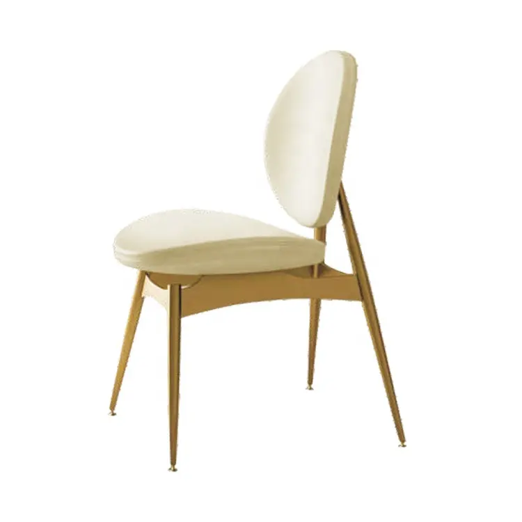 Nordic Fluwelen Eetkamer Moderne Eetkamerstoelen Witte Ijzeren Stoelen Professionele Productiestoelen