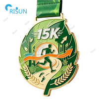 Médailles personnalisées pour marathon virtuel 15K, course amusante, course à pied, course de vitesse, médailles de finisseur, médailles personnalisées pour course à pied 15K
