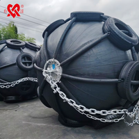 Bouée de protection gonflable en caoutchouc pour quai flottant avec chaîne et filet pour pneus 2000x3500mm Noir Certifié ISO9001 Garantie 24 mois