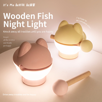 Veilleuse en forme de poisson, lampe d'ambiance LED à intensité variable au design animalier mignon, décoration de chevet pour chambre à coucher, cadeau pour enfants