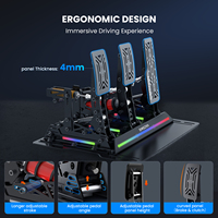 SIMSONN huit niveaux de résistance réglables pédale de simulateur F1 tout nouveau simulateur de jeu PC manettes d'embrayage contrôleurs de jeu