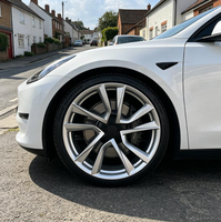 Jantes LK 21x10.0 5x127 ET45 Flow Formed, finition noir brillant, légères, haute performance, pour SUV grand format, directement de l'usine.