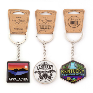 Manufacturer Wholesale Custom Metal Keychain Personalized Anime Cartoon Logo Soft Enamel Sublimation on Alloy Material