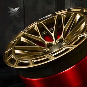 Ruedas forjadas XINGTU 5x112 galvanizadas rojas y doradas 5x114,3 5x120 <span class=keywords><strong>18</strong></span> 19 20 pulgadas llantas para <span class=keywords><strong>BMW</strong></span> E83 F10 <span class=keywords><strong>F11</strong></span> F12 F13 F20 F25 F26 - Product Image 2