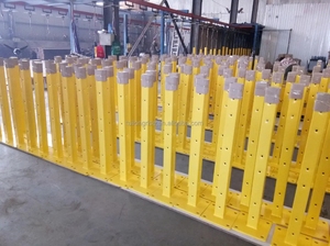 Barreira de Segurança Industrial de Alta Resistência com 3 Ripas, Protetores de Segurança para Armazém, Barreira de Segurança para Tráfego - Product Image 5