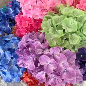 Bouquet de fleurs artificielles en soie d'hortensia, 5 têtes, 115 pétales, décoration de mariage, fleurs artificielles pour hôtel et arrangements de fond de scène - Product Image 5