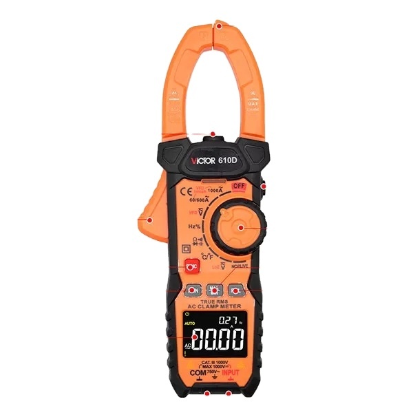 GOYOJO 610D Digital Clamp Meter Multimeter
