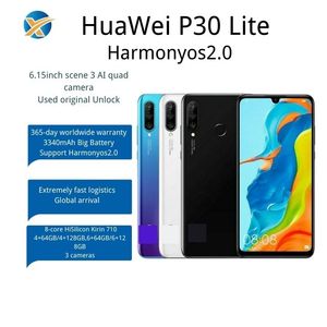 Smartphone Sbloccati P30Lite Originali di Seconda Mano, Telefoni Usati da 128GB Compatibili con HarmonyOS 2.0 per Hua-wei <span class=keywords><strong>P30</strong></span> Lite - Product Image 2