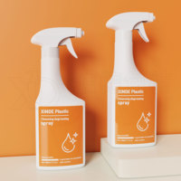 Bouteille pulvérisatrice en plastique HDPE de 500 ml avec déclencheur, personnalisable avec impression couleur, pour le nettoyage domestique, des fenêtres, des cuisines et des voitures, par XINDE