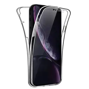 Nieuwe 360 Graden Full Body Transparante Back Cover Tpu Pc Clear Mobiele Telefoon Case Voor Samsung Galaxy S24 S23 S22 A14 A15 S20 Plus