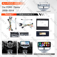Système de navigation GPS Android 12,3 pouces pour FORD Fiesta 2009-2014, autoradio stéréo avec CarPlay sans fil, Android Auto, cadre arrière