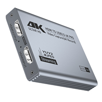 Tarjeta de Captura de Video 4K60Hz, Caja Colectora de Audio y Video de Alta Definición para Transmisión en Vivo, Grabación de Cámara, Transmisión de Juegos
