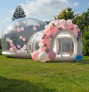 Tente à <span class=keywords><strong>bulles</strong></span> occultante gonflable pour hôtel, jardin, extérieur, bâche dôme Igloo transparente de luxe de 10 pieds avec ballon - Product Image 4