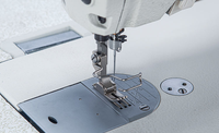 Máquina de coser industrial de cama plana de alta velocidad JT-F2-D1, de una aguja, computarizada, con motor y cortahilos automático.