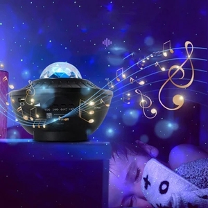 Nhãn hiệu riêng bé Sao chiếu âm nhạc Bluetooth USB Cổ Tích đèn xoay sao ánh sáng đèn chiếu dẫn đêm đèn - Product Image 5